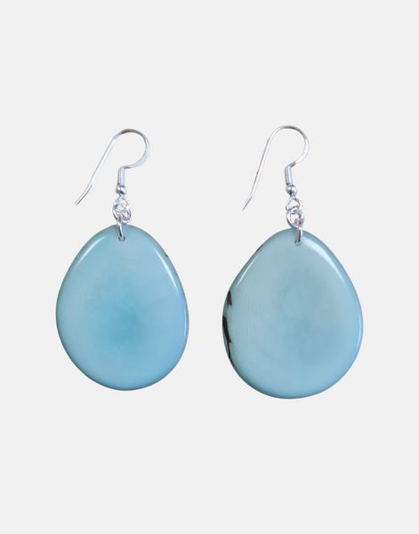 Folha Tagua Nut Earrings