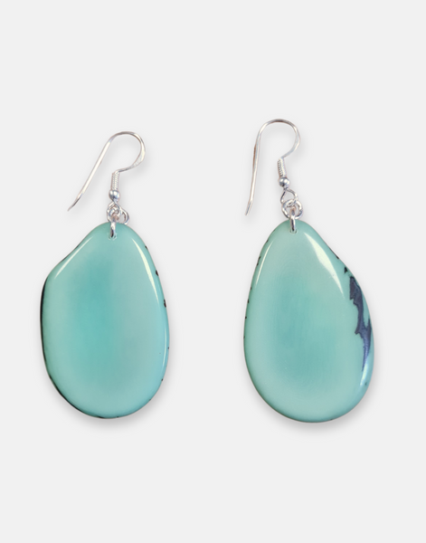 Folha Tagua Nut Earrings