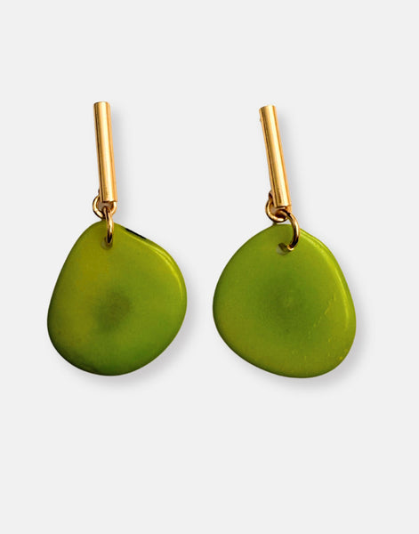 Maria Colourful Tagua Earrings