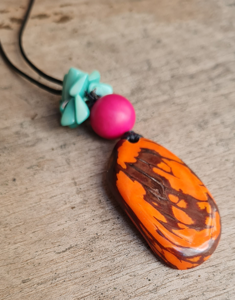 Tessa Adjustable Pendant Necklace - Multicoloured