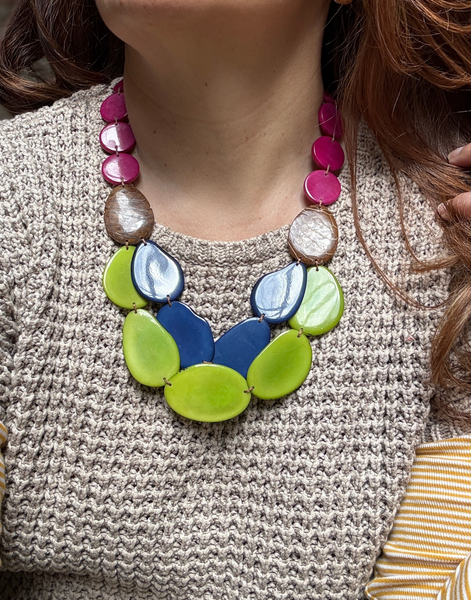 Sandra Tagua Necklace - Happy Hour