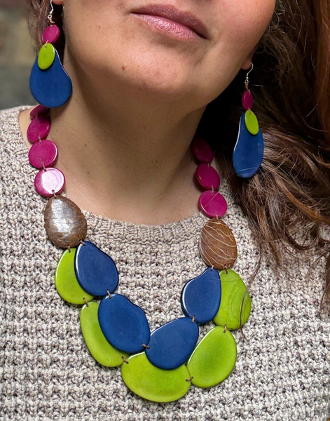 Sandra Tagua Necklace - Happy Hour