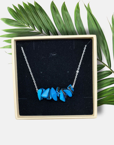 Sheila Tagua Chain Necklace - Monochromatic