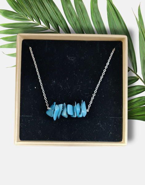 Sheila Tagua Chain Necklace - Monochromatic