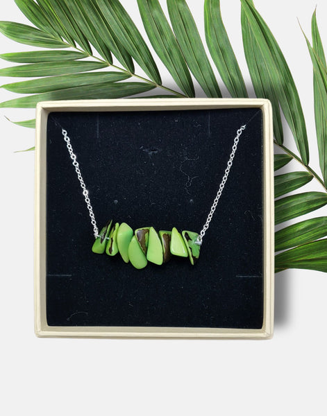 Sheila Tagua Chain Necklace - Monochromatic