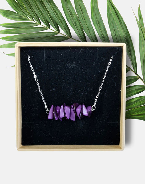 Sheila Tagua Chain Necklace - Monochromatic