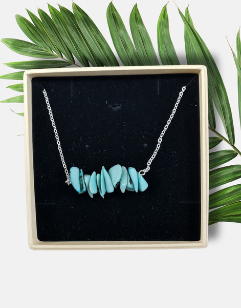 Sheila Tagua Chain Necklace - Monochromatic