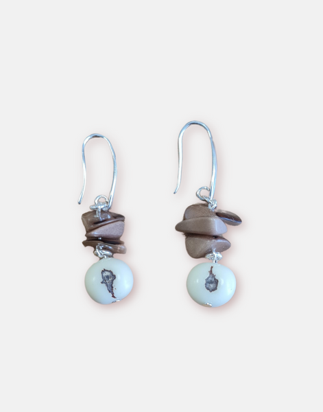 Tais Tagua Drop Earrings