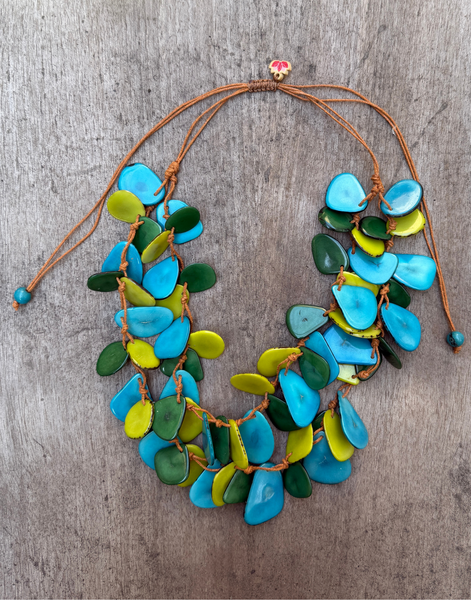 Sienna Tagua Necklace Sea