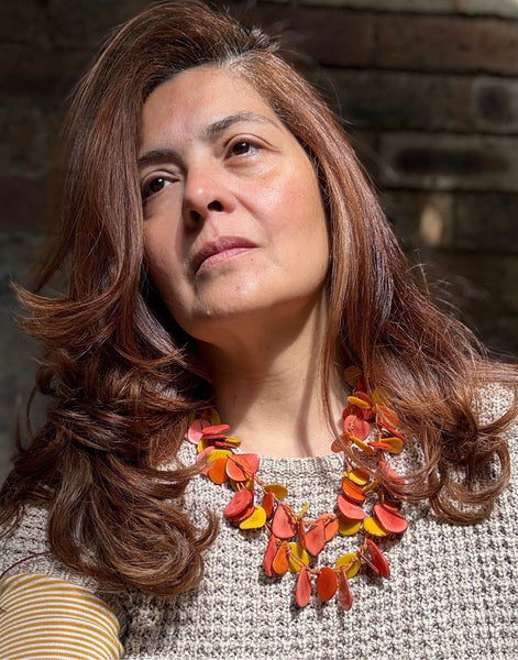 Sienna Tagua Necklace - Sunset