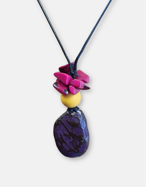 Tessa Adjustable Pendant Necklace - Multicoloured