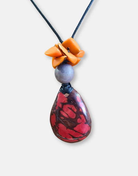 Tessa Adjustable Pendant Necklace - Multicoloured