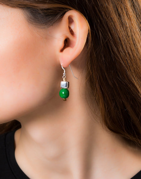 Aqua Acai Berry Earrings - Cool Colours - Pretty Pink Jewellery