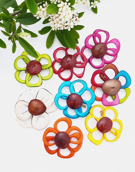 Flower Brooch - Pretty Pink Jewellery