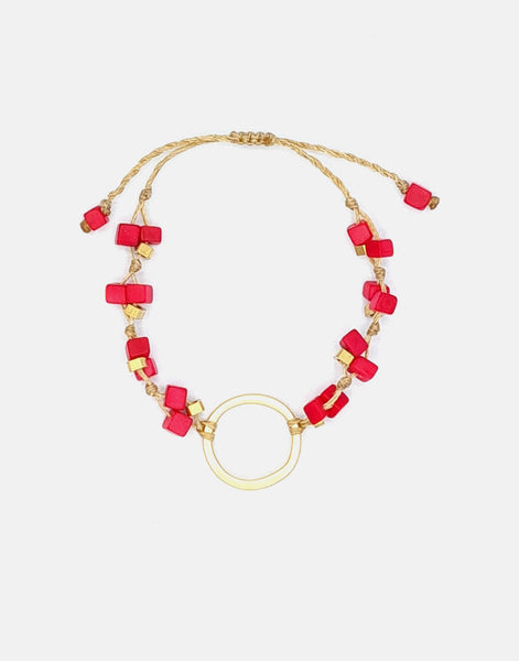 Dainty Tagua Bracelet - Pretty Pink Jewellery