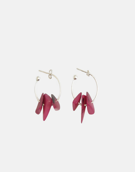 Tapajos Tagua Earring - Pretty Pink Jewellery