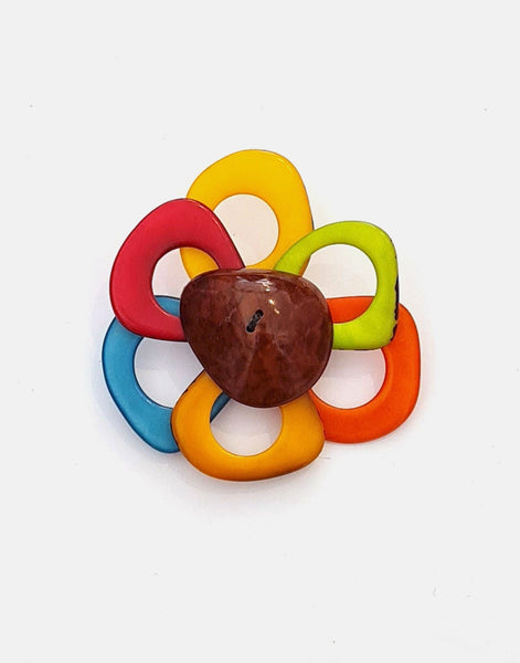 Flower Brooch - Pretty Pink Jewellery