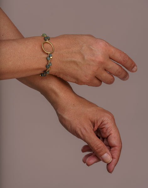 Green Dainty Tagua Bracelet - Pretty Pink Jewellery