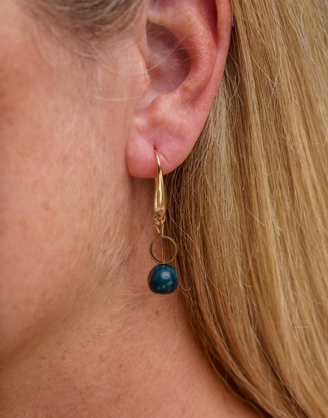 Denim Blue Ana Acai Earrings - Pretty Pink Jewellery