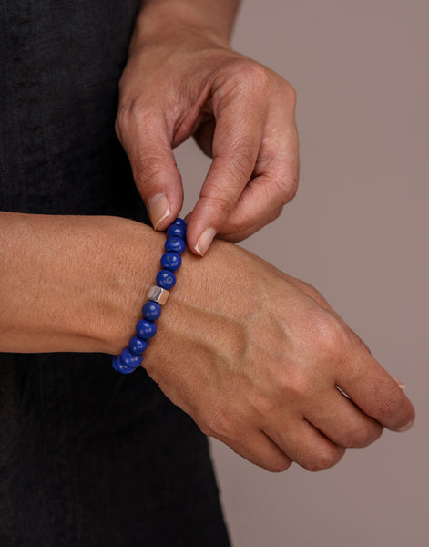 Cobalt Blue Acai Berry Bracelets - Cool Colours - Pretty Pink Jewellery