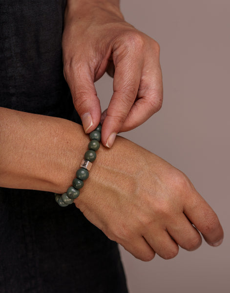 Forest Green Acai Berry Bracelets - Cool Colours - Pretty Pink Jewellery