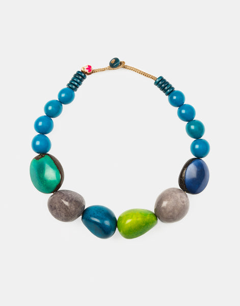 Blue Marina Necklace - Pretty Pink Jewellery