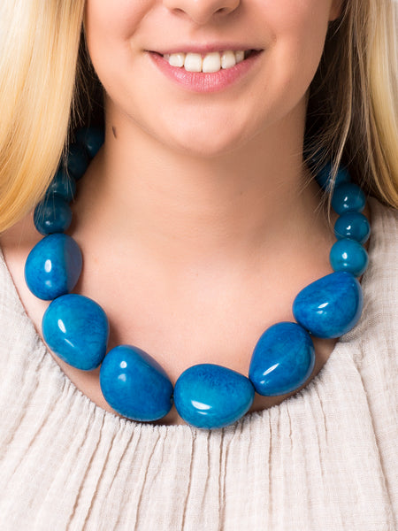Turquoise Organico Necklace - Pretty Pink Jewellery