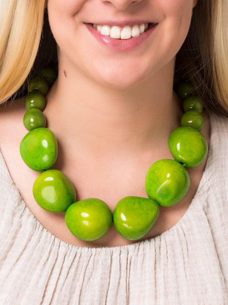 Green Organico Necklace - Pretty Pink Jewellery