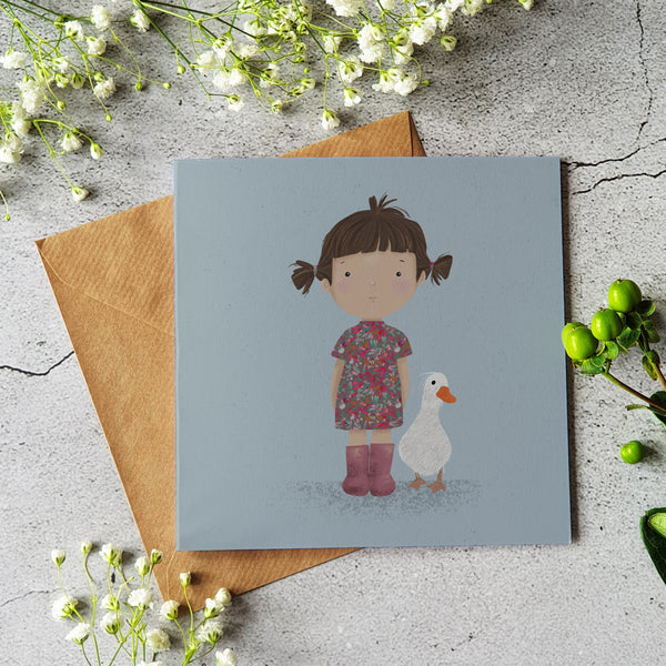 Best friends greeting card - Blank inside - Pretty Pink Jewellery