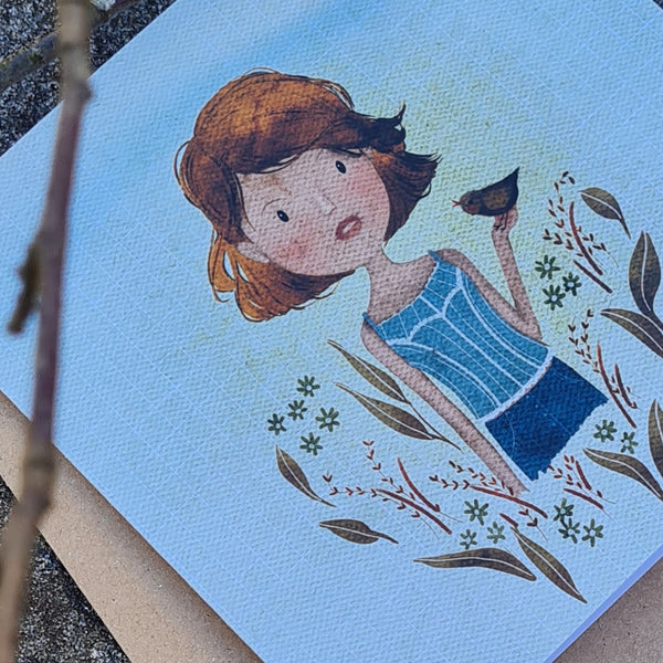 Nature talk - greeting card blank inside - Pretty Pink Jewellery