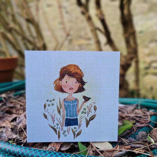 Nature talk - greeting card blank inside - Pretty Pink Jewellery