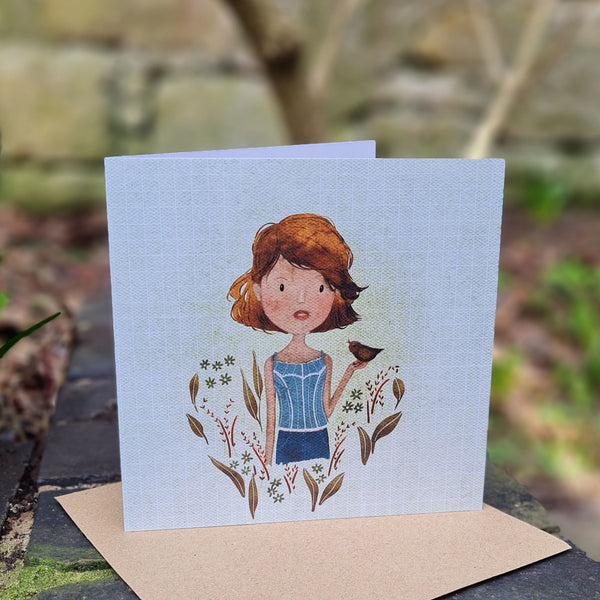 Nature talk - greeting card blank inside - Pretty Pink Jewellery
