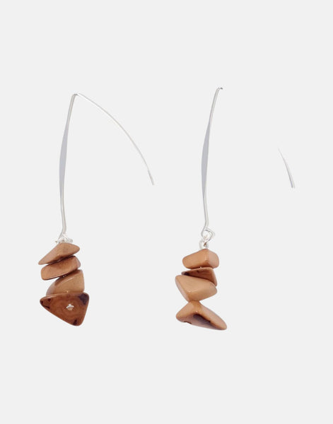 Taupe Sheila Earrings - Pretty Pink Jewellery