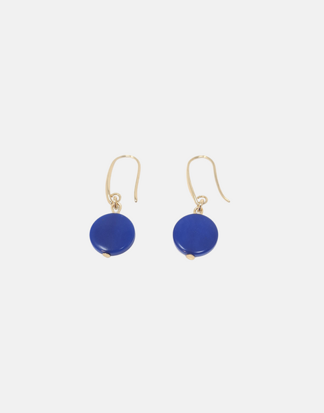 Cobalt Confetti Drop Earrings - Pretty Pink Jewellery