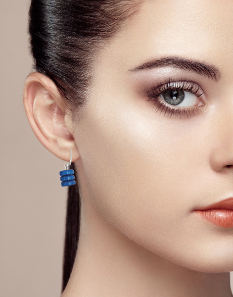 Blue Manaus Earrings - Pretty Pink Jewellery