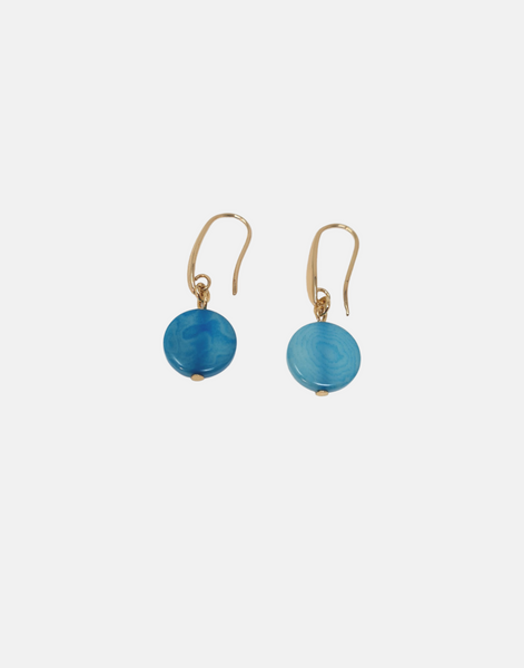 Light Blue Confetti Drop Earrings - Pretty Pink Jewellery