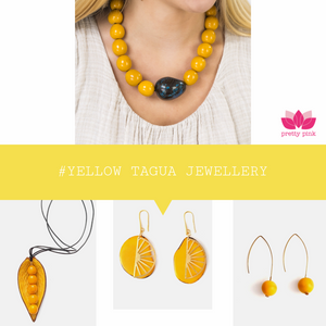 Yellow Tagua Jewellery