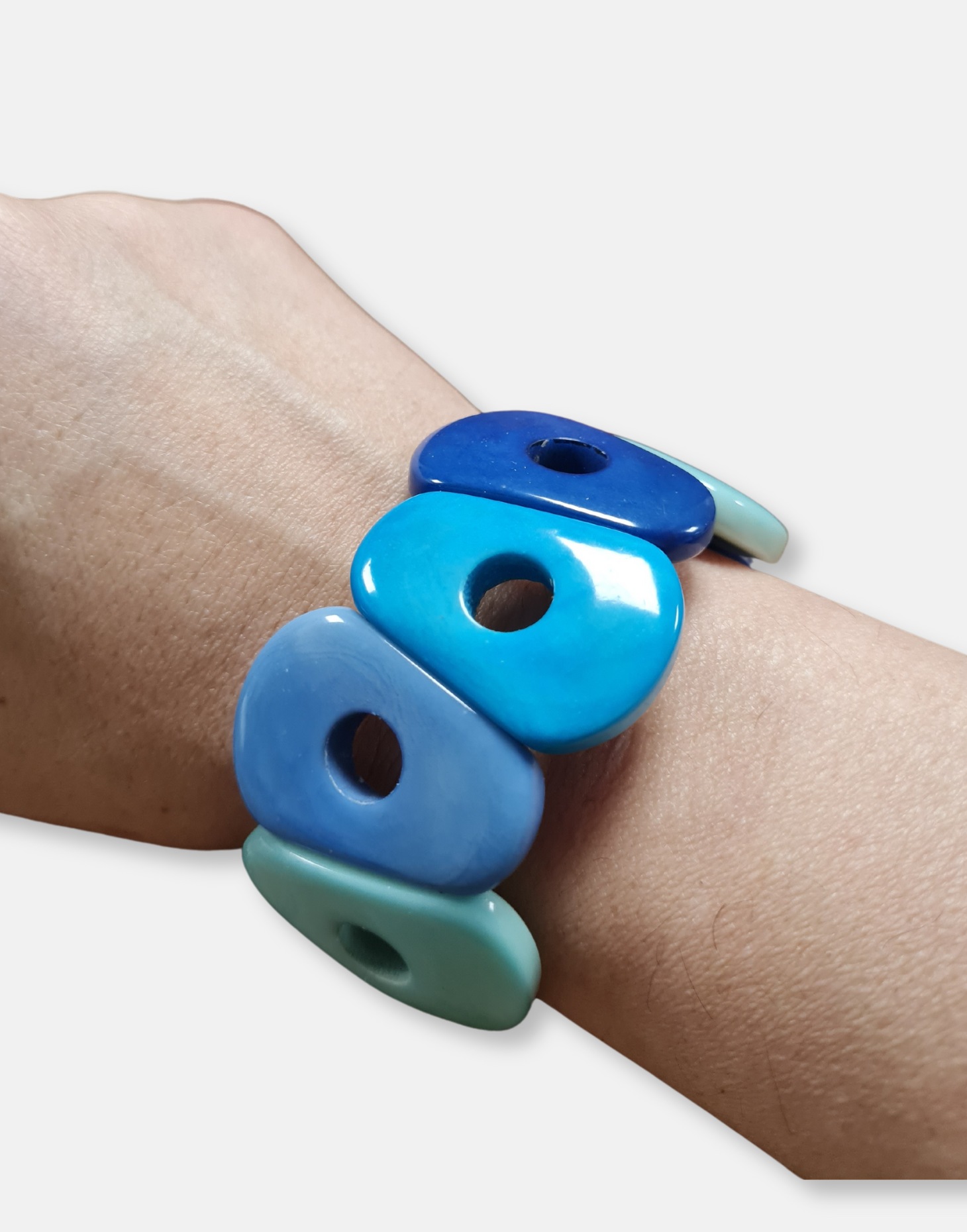 Antonella Tagua Bangles - Blue