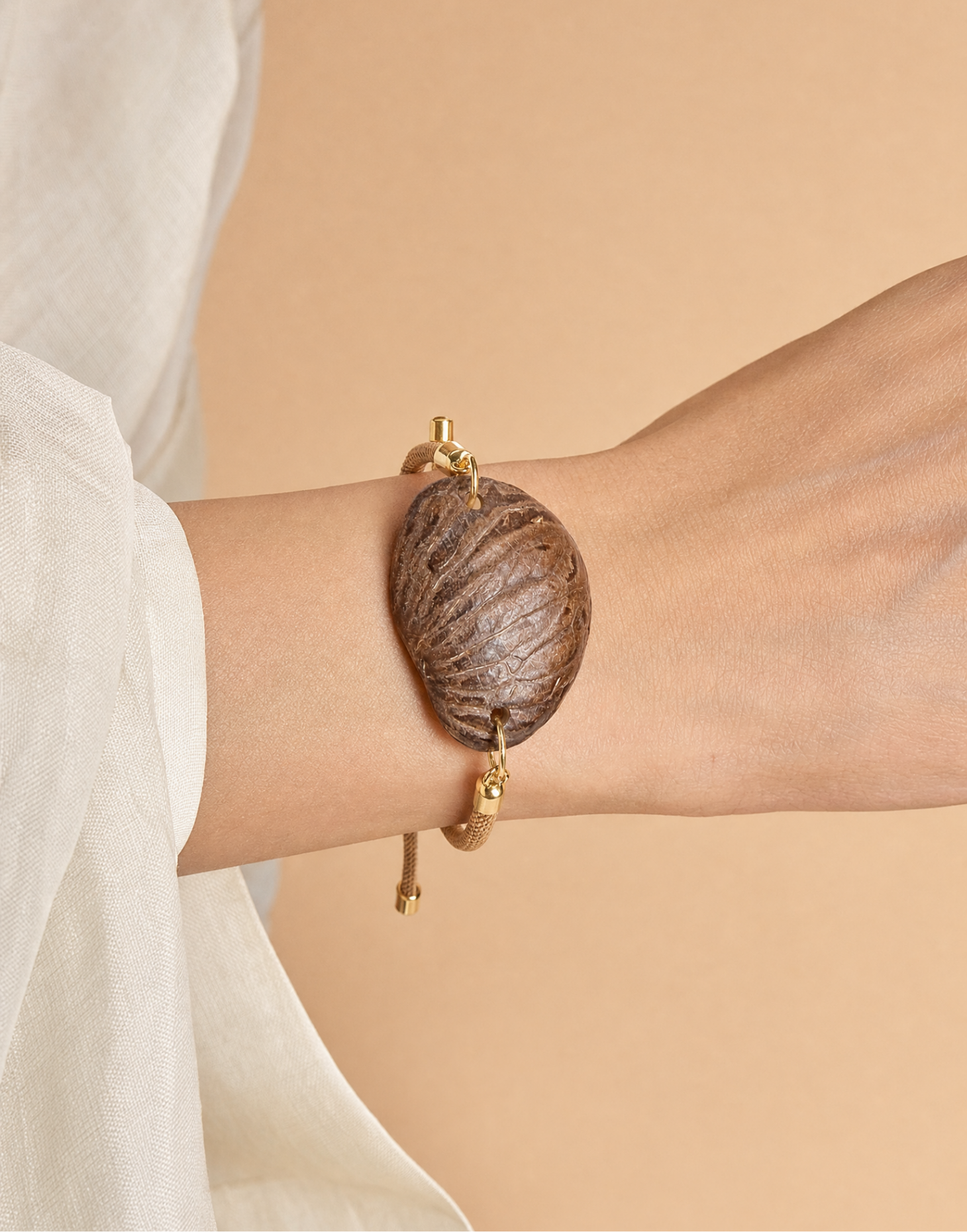 Natural Tagua Slice Bracelet