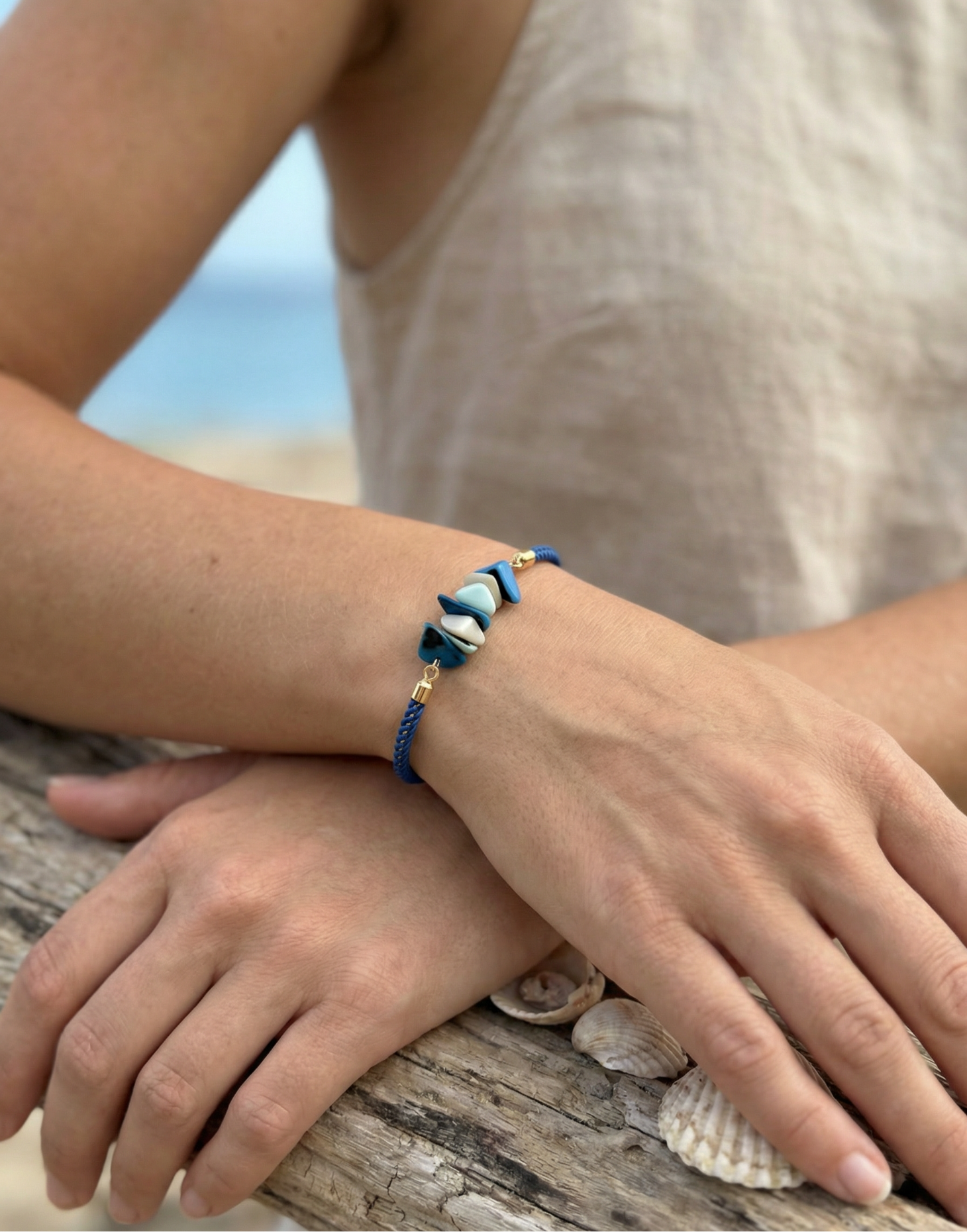 Diana Tagua Bracelet Blue