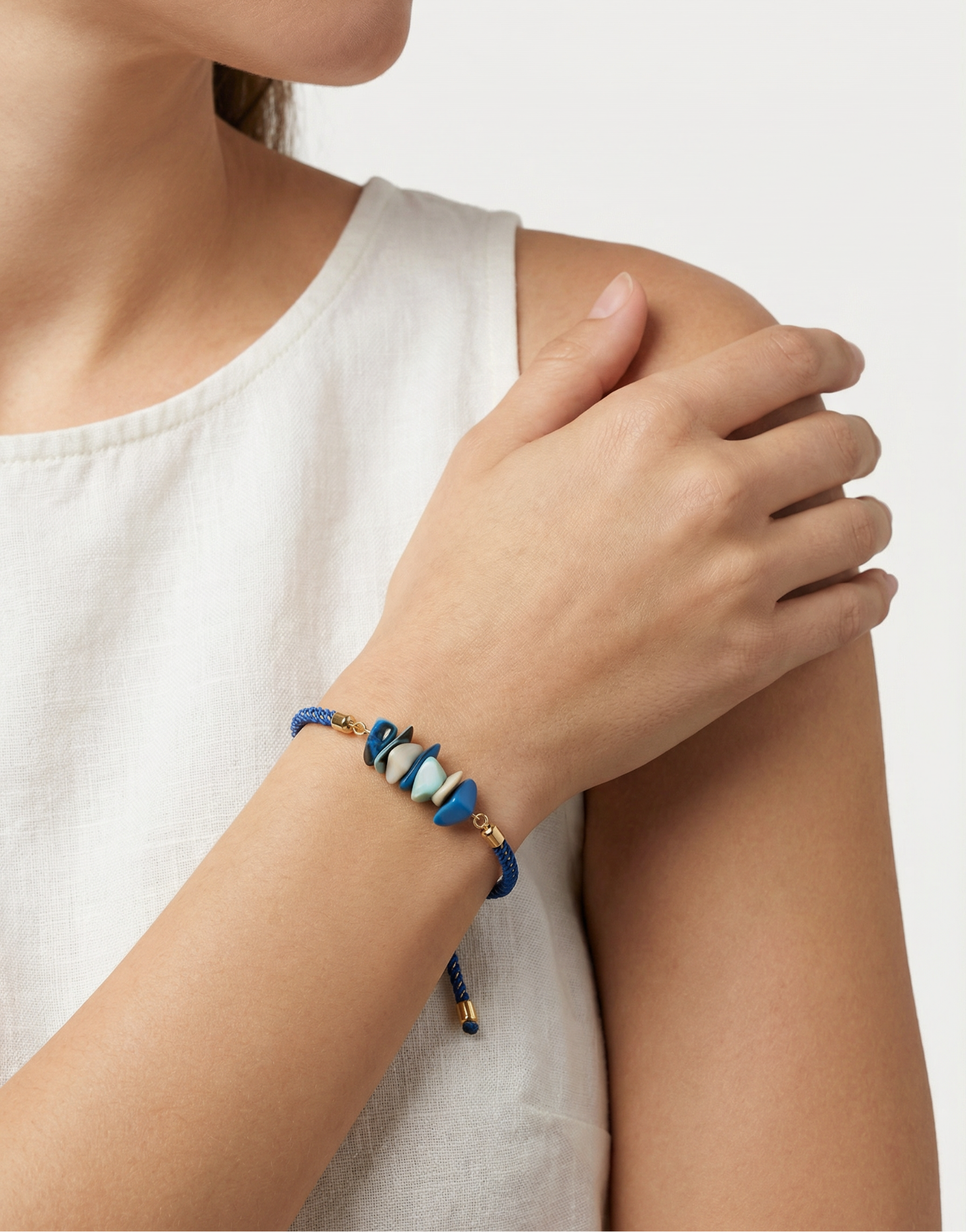 Diana Tagua Bracelet Blue