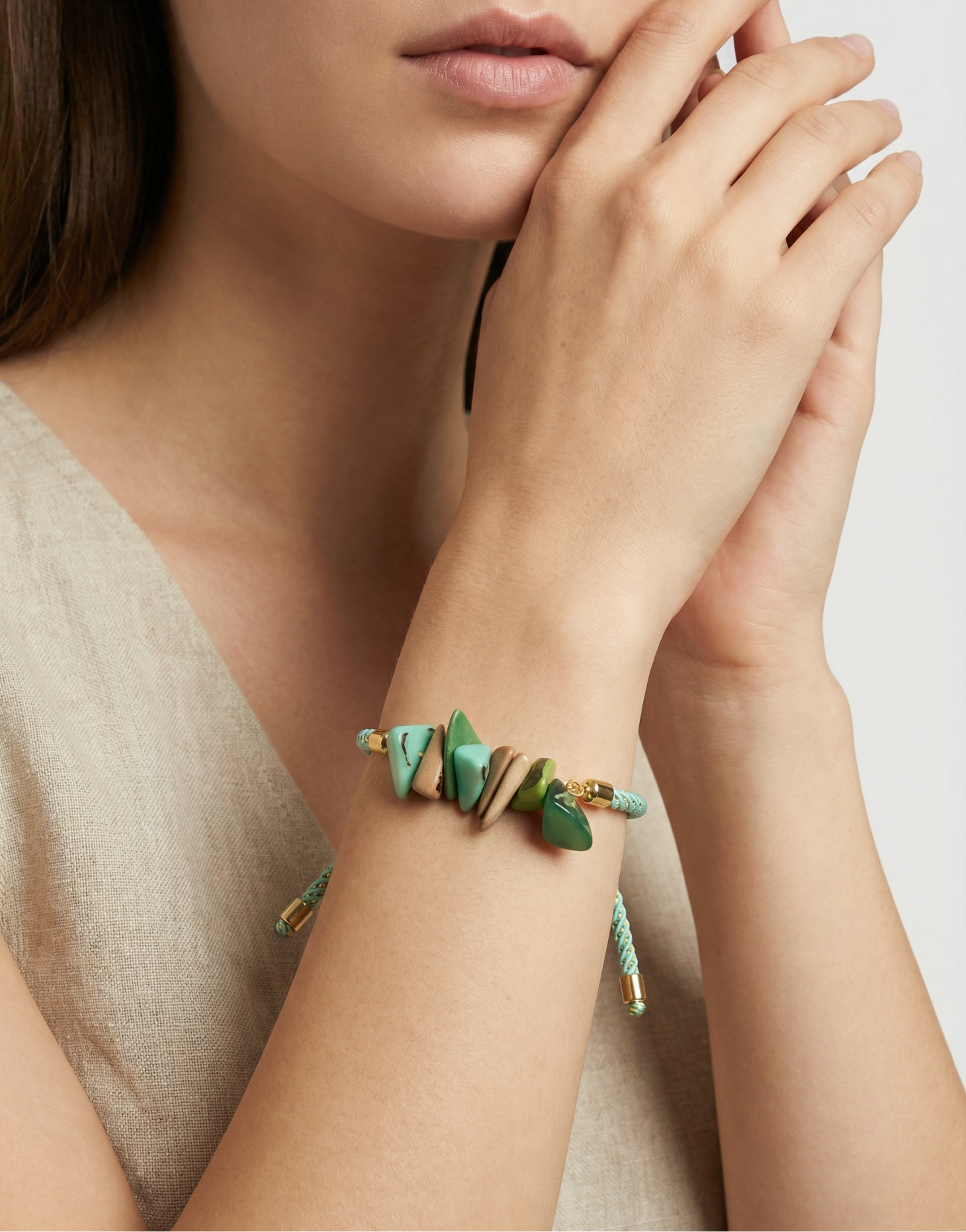 Diana Tagua Bracelet Green