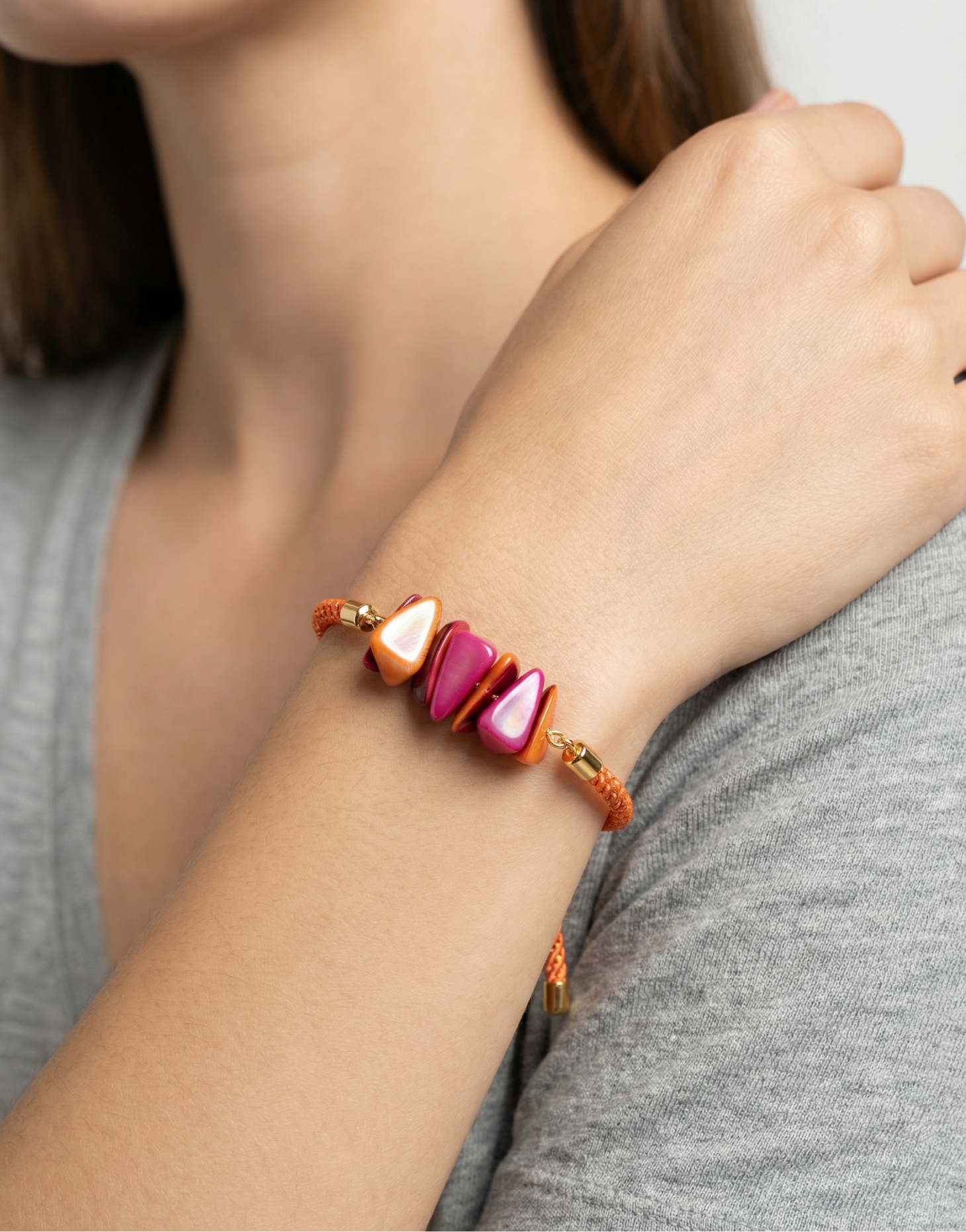 Diana Tagua Bracelet Orange