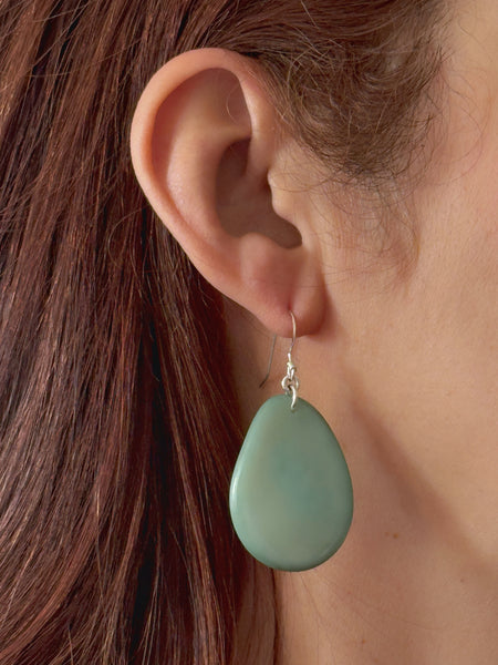 Folha Tagua Nut Earrings