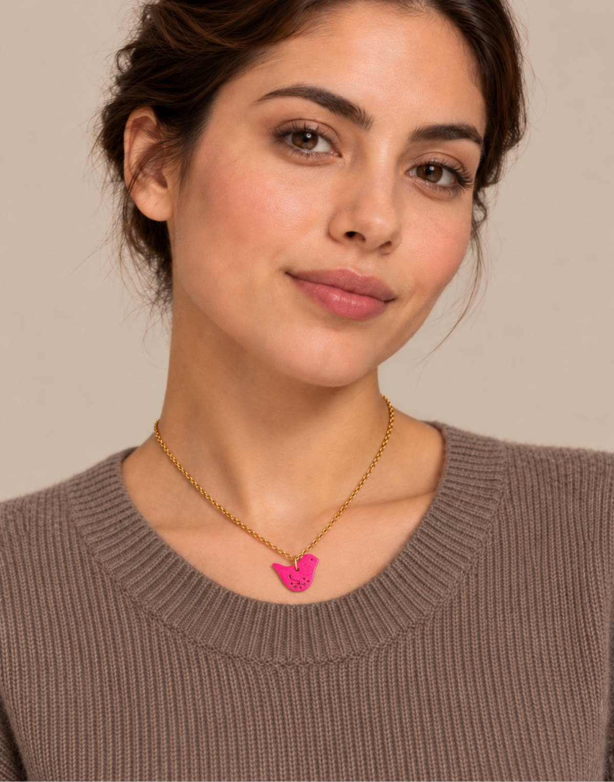 Colourful Bird Pendant Necklace