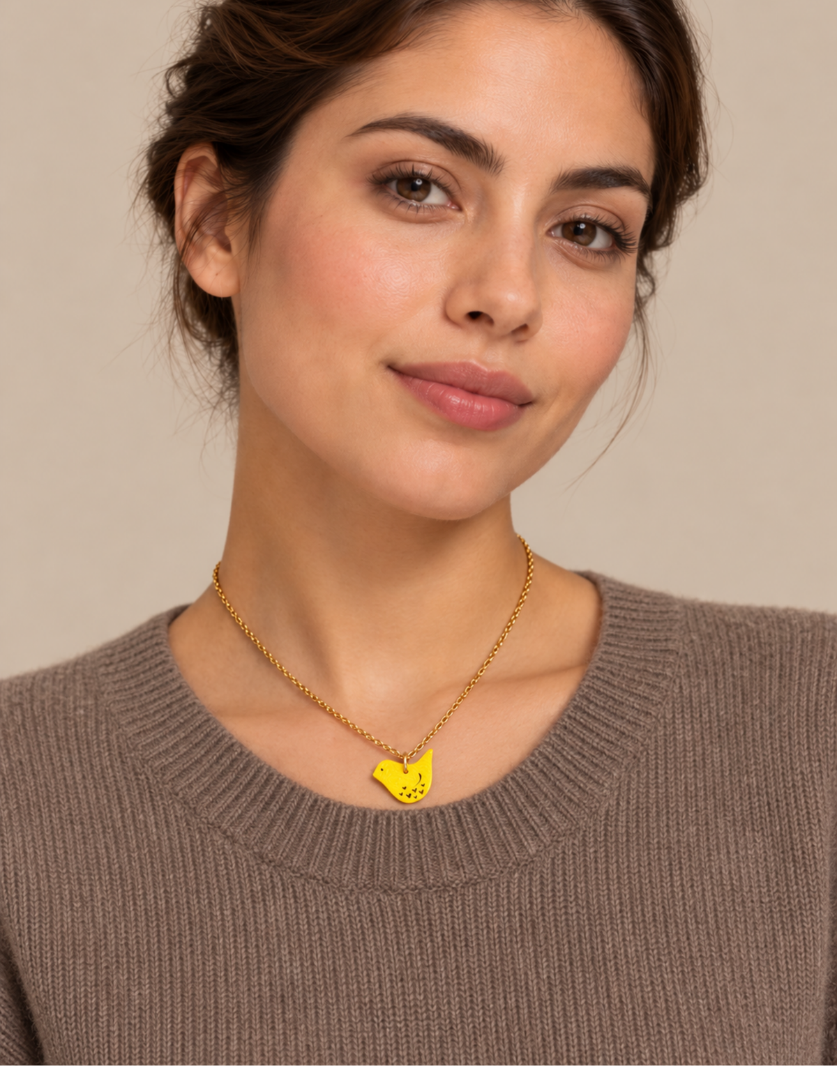 Colourful Bird Pendant Necklace
