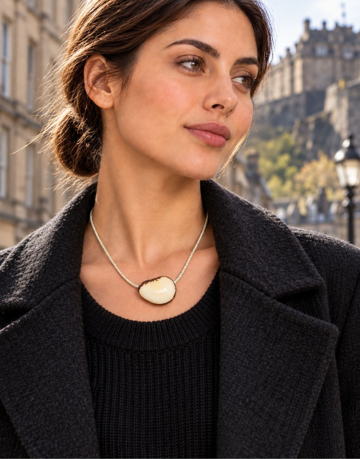 Leila- Ivory Tagua Pendant