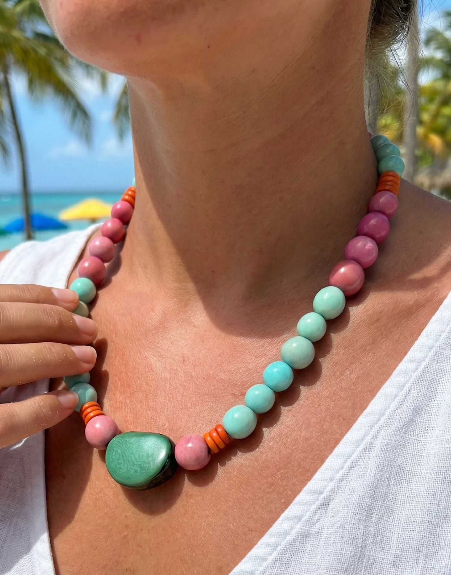 Pilar Tagua Necklace - Doce
