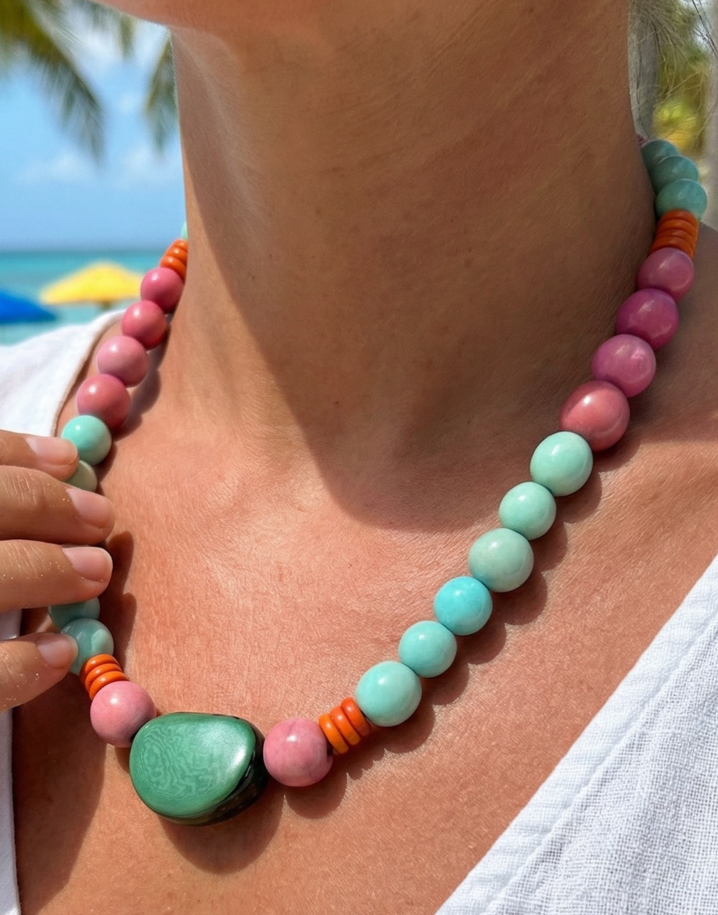 Pilar Tagua Necklace - Doce