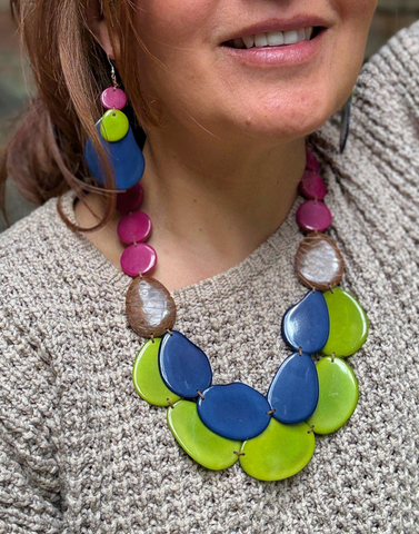 Sandra Tagua Necklace - Happy Hour